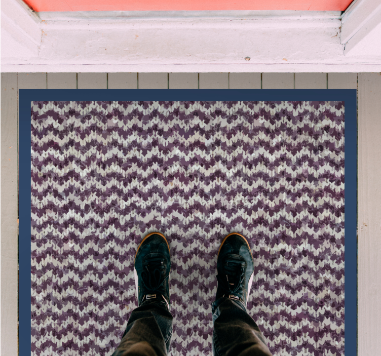 Marine natural fiber imitation texture carpet - TenStickers