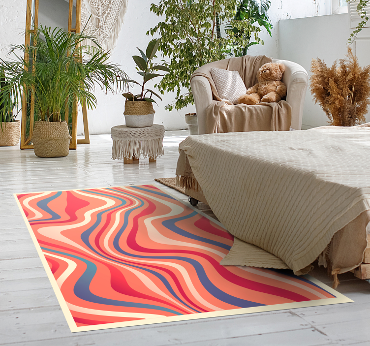 Modern art stripes modern rug - TenStickers