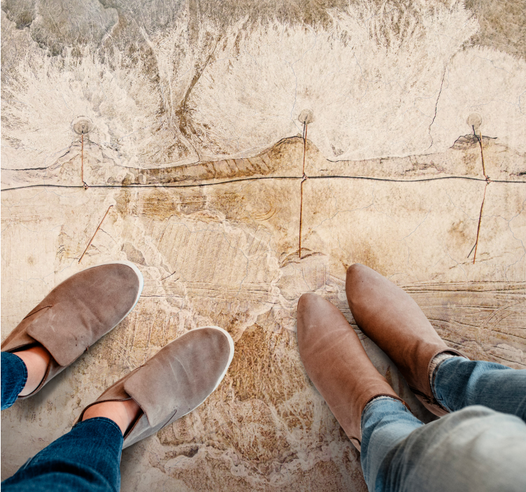 Natural textures earthy tones texture carpet - TenStickers