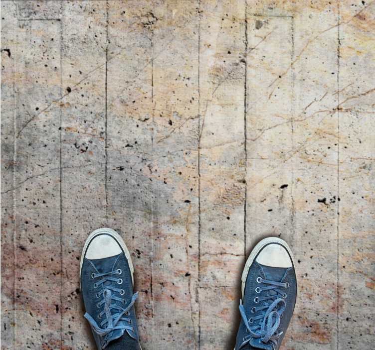 Old industrial concrete colors modern rug - TenStickers