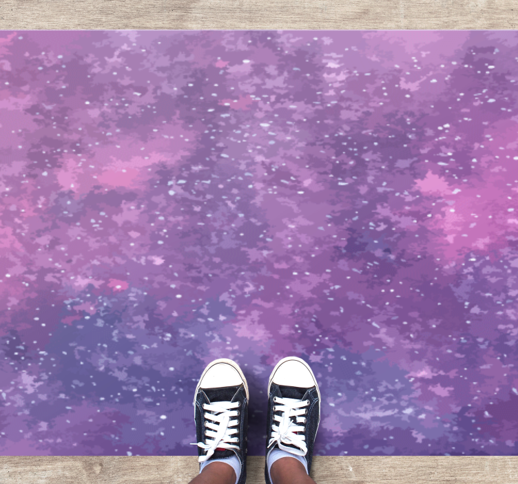 Purple watercolor nebula texture carpet - TenStickers