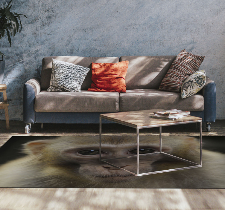 Realistic Monkey animal rug - TenStickers