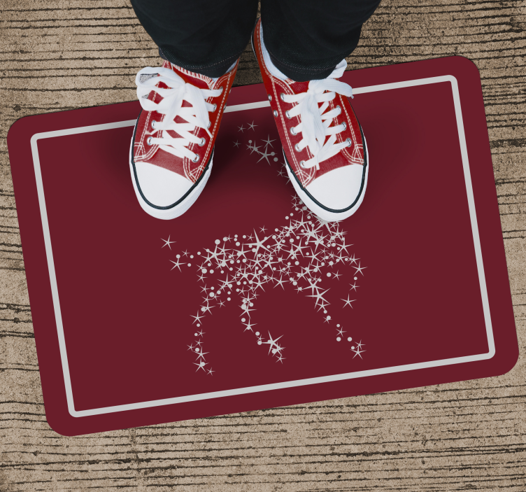 Reindeer Constellation christmas vinyl rug - TenStickers