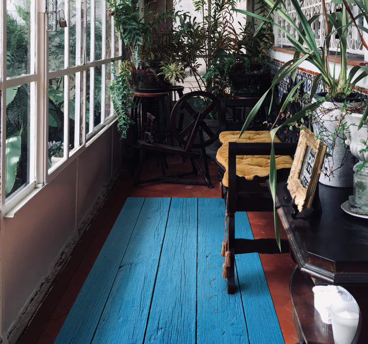 Rustic Plank Pattern wood vinyl rug - TenStickers