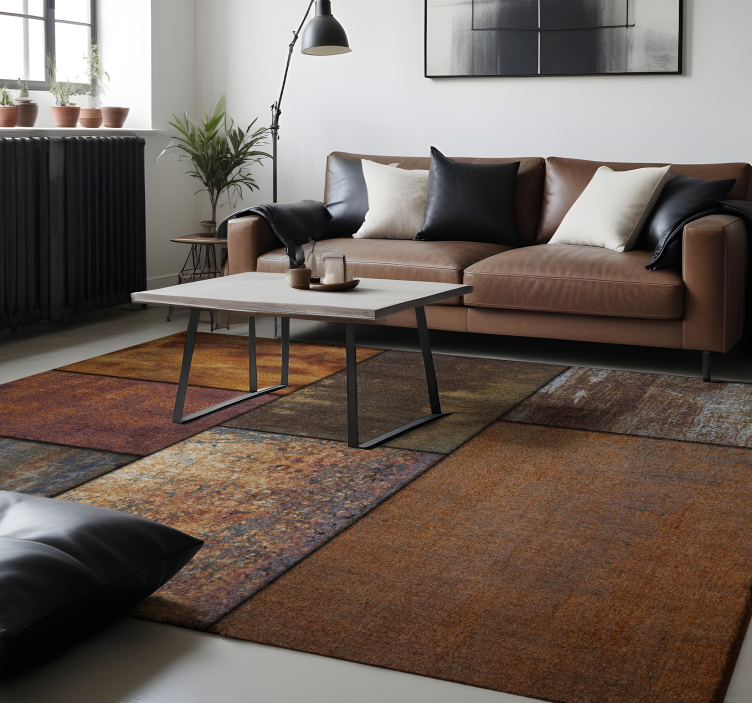 Stone effect vinyl rug rustic stone elegance - TenStickers