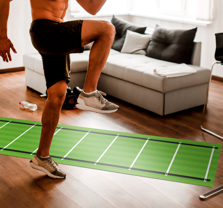 Speed training Ladder teenage bedroom rug - TenStickers