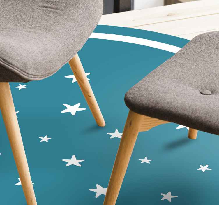 star pattern modern vinyl rug - TenStickers