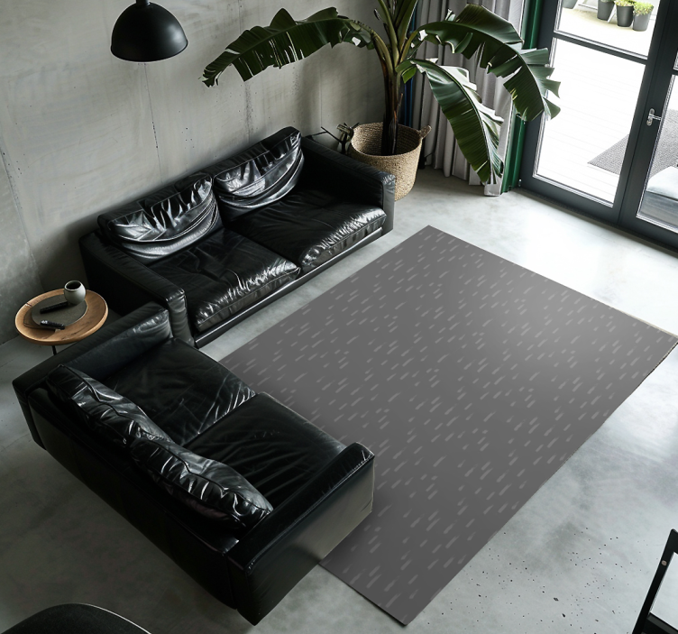 Subtle Dash Pattern textured vinyl rug - TenStickers
