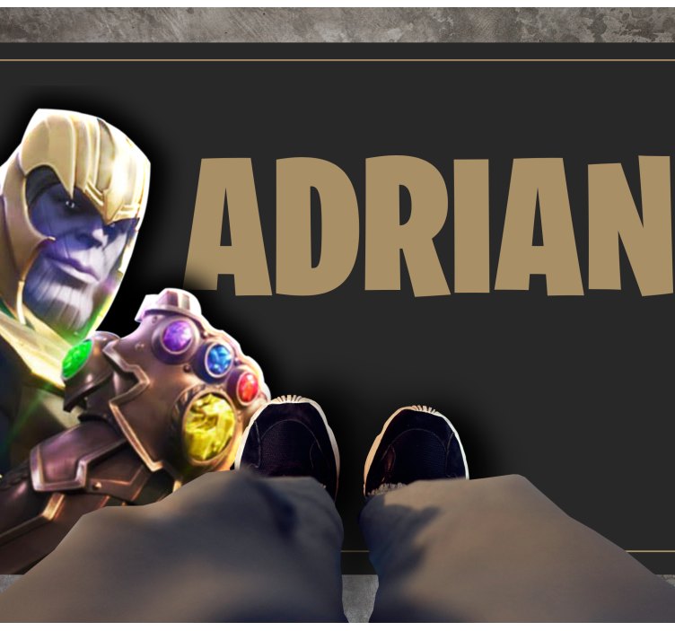 Teenager vinyl rug featuring mario character - TenStickers