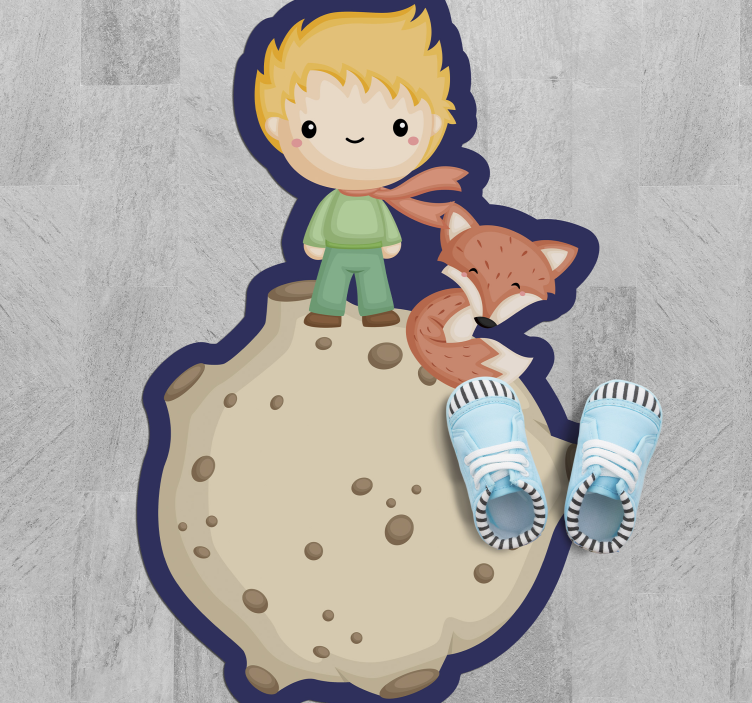 The Little Prince kids vinyl rug - TenStickers