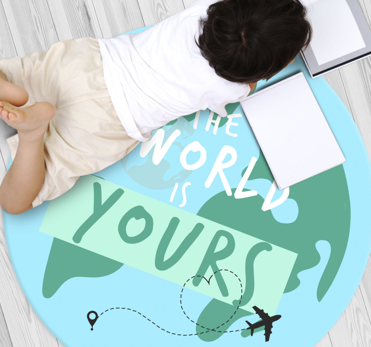the planet is yours custom rug - TenStickers