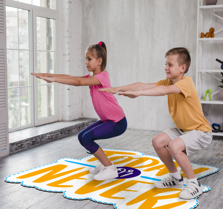 Today or Never gaming vinyl rug - TenStickers