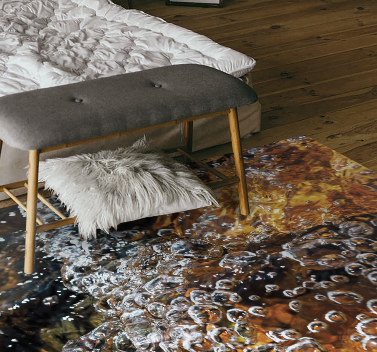 Underwater stones vinyl rug - TenStickers