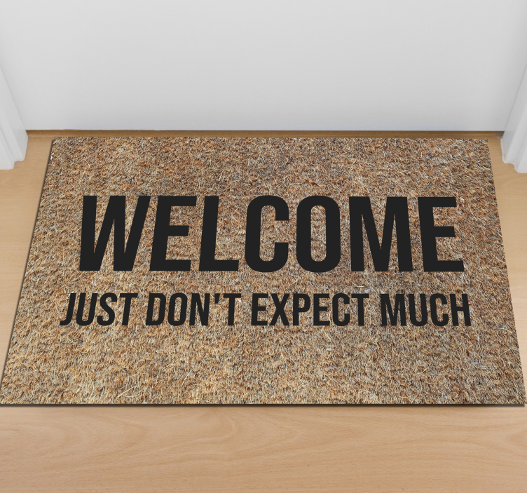 Welcome, just don't expect much custom rug - TenStickers