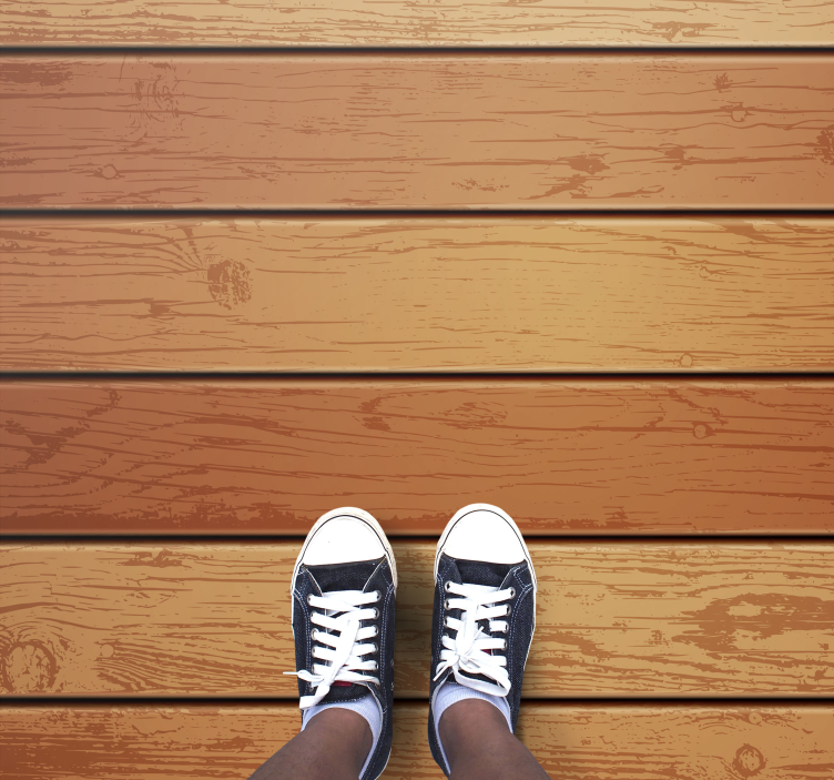 Wood Texture hallway runner - TenStickers