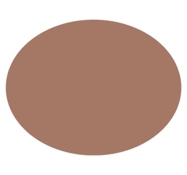 "Mocha Mousse" circular vinyl rug - TenStickers