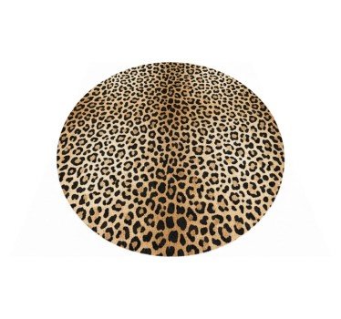 Living room vinyl rug in panther print - TenStickers