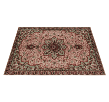 Vintage rose living room vinyl rug - TenStickers