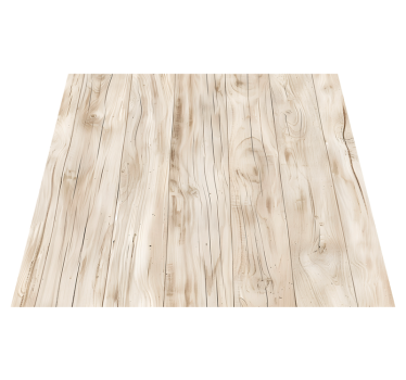 Dining room vinyl rug light wood table design - TenStickers