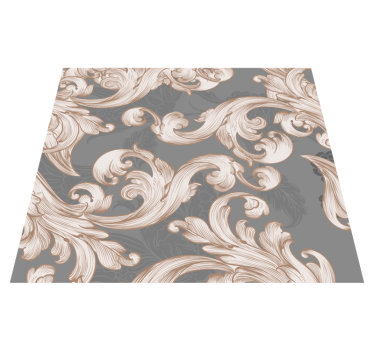Gray beauty bedroom vinyl rug - TenStickers