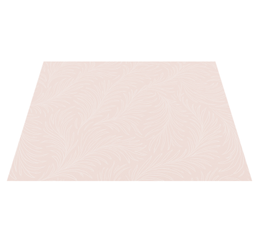 Soft pink botanical bedroom vinyl rug - TenStickers