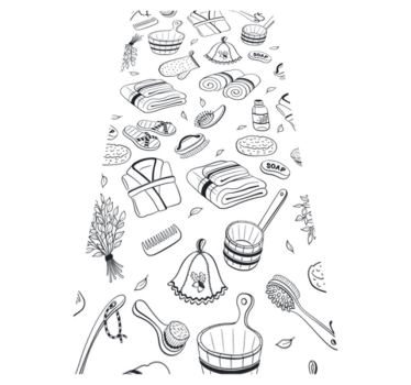 Bathroom vinyl rug bathroom accessories - TenStickers