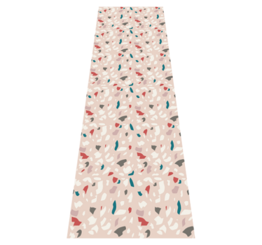 Bedroom vinyl rug with terrazzo effect pattern - TenStickers