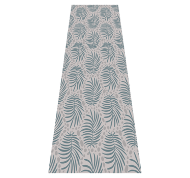 Tropical blue hamptons pattern bedroom vinyl rug - TenStickers
