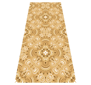 Bedroom vinyl rug with vintage beige design - TenStickers