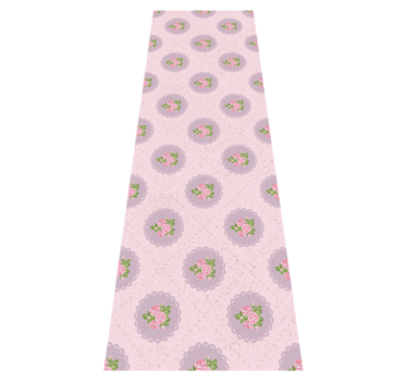Bedroom vinyl rug in shabby chic pink squares - TenStickers