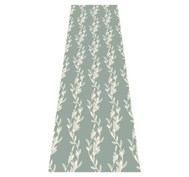 Bedroom vinyl rug with provençal small leaves design - TenStickers
