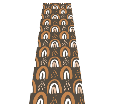Bedroom vinyl rug with rainbow drops and rain - TenStickers