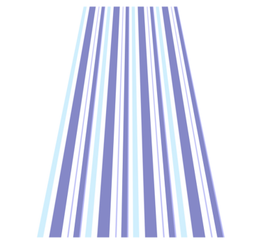 Thin vertical blue stripes bedroom vinyl rug - TenStickers