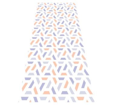 Bedroom vinyl rug with nordic geometric lines - TenStickers