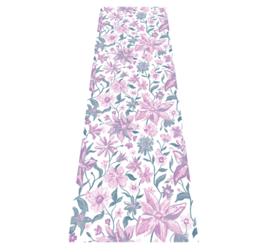 Pink and grey roses bedroom vinyl rug - TenStickers