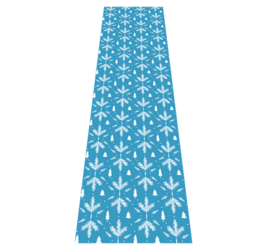 Bedroom vinyl rug in nordic folk blue - TenStickers