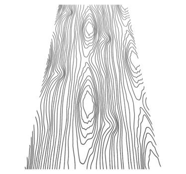 Bedroom vinyl rug in black nature stripes - TenStickers