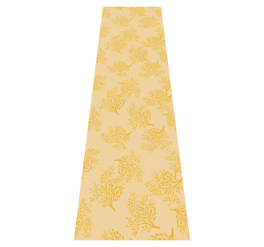 Bedroom vinyl rug with nordic orange trees design - TenStickers