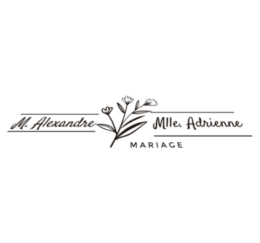 Bedroom vinyl rug with wedding wall decor - TenStickers