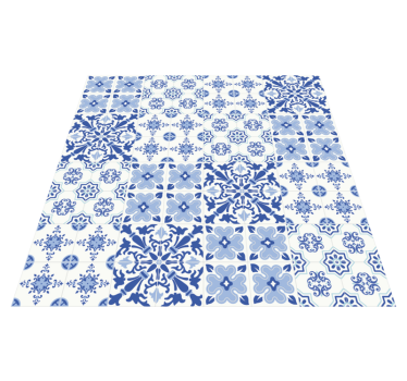 portuguese tiles living room rug - TenStickers