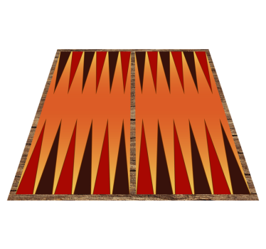 Backgammon board game vinyl carpet - TenStickers