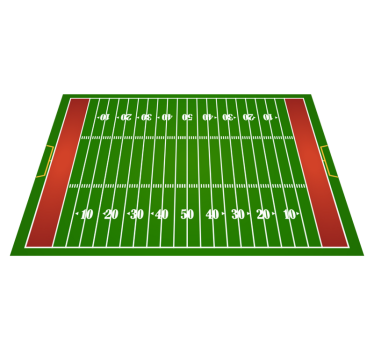 Vinyl rug amercian football field - TenStickers