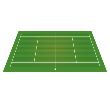 Tennis field  teen vinyl carpet - TenStickers