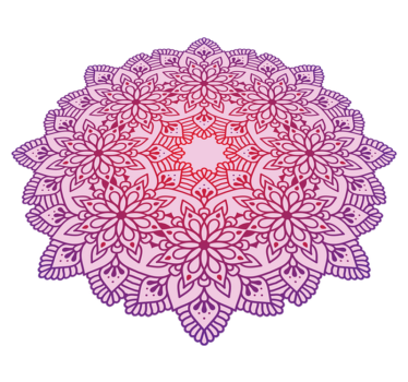 Elegant flower colorful mandala vinyl carpet - TenStickers