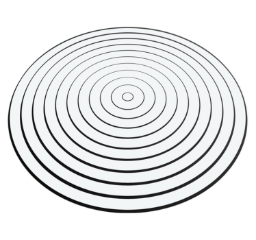 Minimalist vinyl carpet sound waves - TenStickers