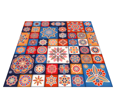 tiles mosaic vinyl carpet - TenStickers