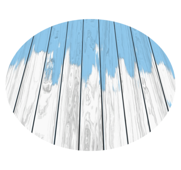 white and blue wood vinyl rug - TenStickers