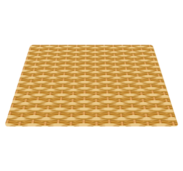 Braided texture wood vinyl rug - TenStickers