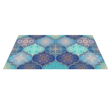 Ornamental squares ethnic vinyl carpets - TenStickers
