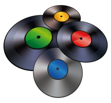 Records vintage vinyl carpet - TenStickers